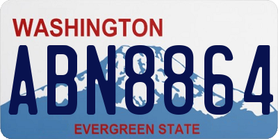 WA license plate ABN8864
