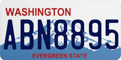 WA license plate ABN8895