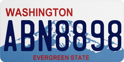 WA license plate ABN8898