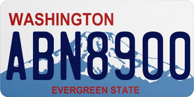 WA license plate ABN8900