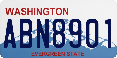 WA license plate ABN8901