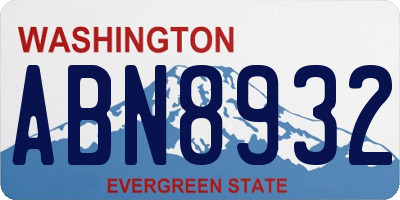 WA license plate ABN8932