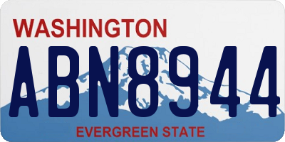WA license plate ABN8944