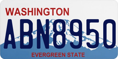 WA license plate ABN8950