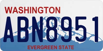 WA license plate ABN8951