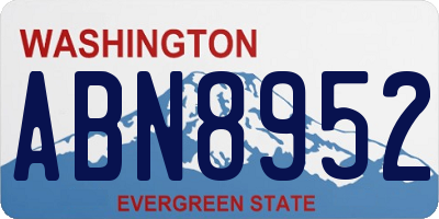 WA license plate ABN8952