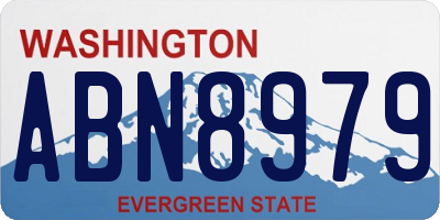 WA license plate ABN8979