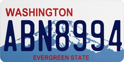 WA license plate ABN8994