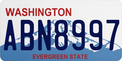 WA license plate ABN8997