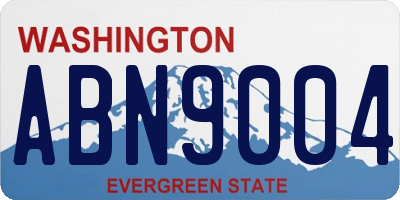 WA license plate ABN9004