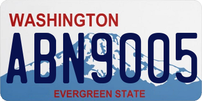 WA license plate ABN9005