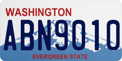 WA license plate ABN9010