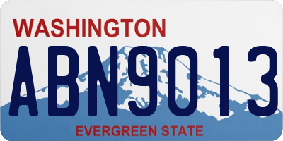 WA license plate ABN9013