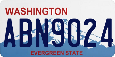 WA license plate ABN9024
