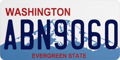 WA license plate ABN9060