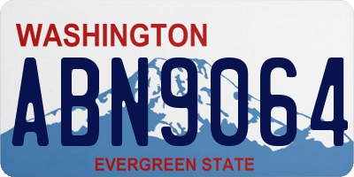 WA license plate ABN9064