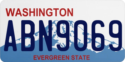 WA license plate ABN9069