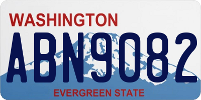 WA license plate ABN9082