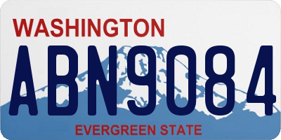 WA license plate ABN9084
