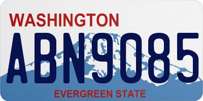 WA license plate ABN9085