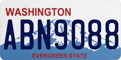 WA license plate ABN9088