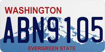 WA license plate ABN9105