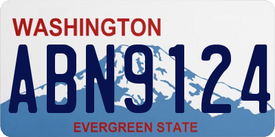 WA license plate ABN9124