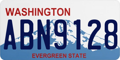 WA license plate ABN9128