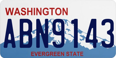 WA license plate ABN9143
