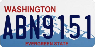 WA license plate ABN9151