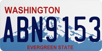 WA license plate ABN9153