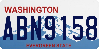 WA license plate ABN9158