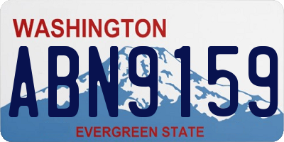 WA license plate ABN9159
