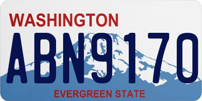 WA license plate ABN9170