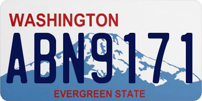 WA license plate ABN9171