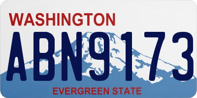WA license plate ABN9173