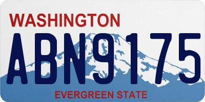 WA license plate ABN9175