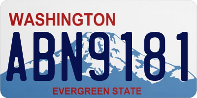 WA license plate ABN9181