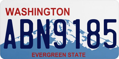 WA license plate ABN9185