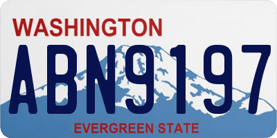 WA license plate ABN9197
