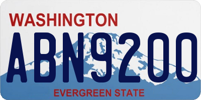 WA license plate ABN9200
