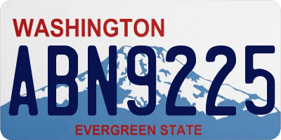 WA license plate ABN9225