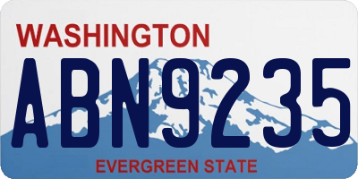 WA license plate ABN9235