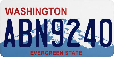 WA license plate ABN9240