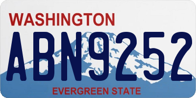 WA license plate ABN9252