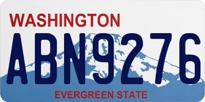 WA license plate ABN9276