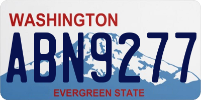 WA license plate ABN9277