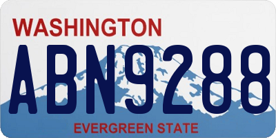 WA license plate ABN9288
