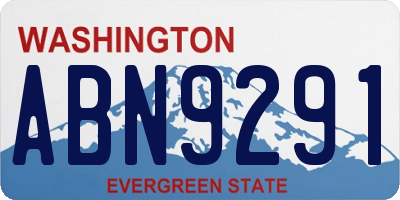 WA license plate ABN9291