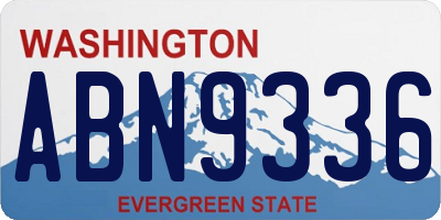 WA license plate ABN9336